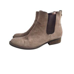 BORN Cove Suede Chelsea Boot Women's 9.5M Taupe Beige Waterproof Neutral Boho